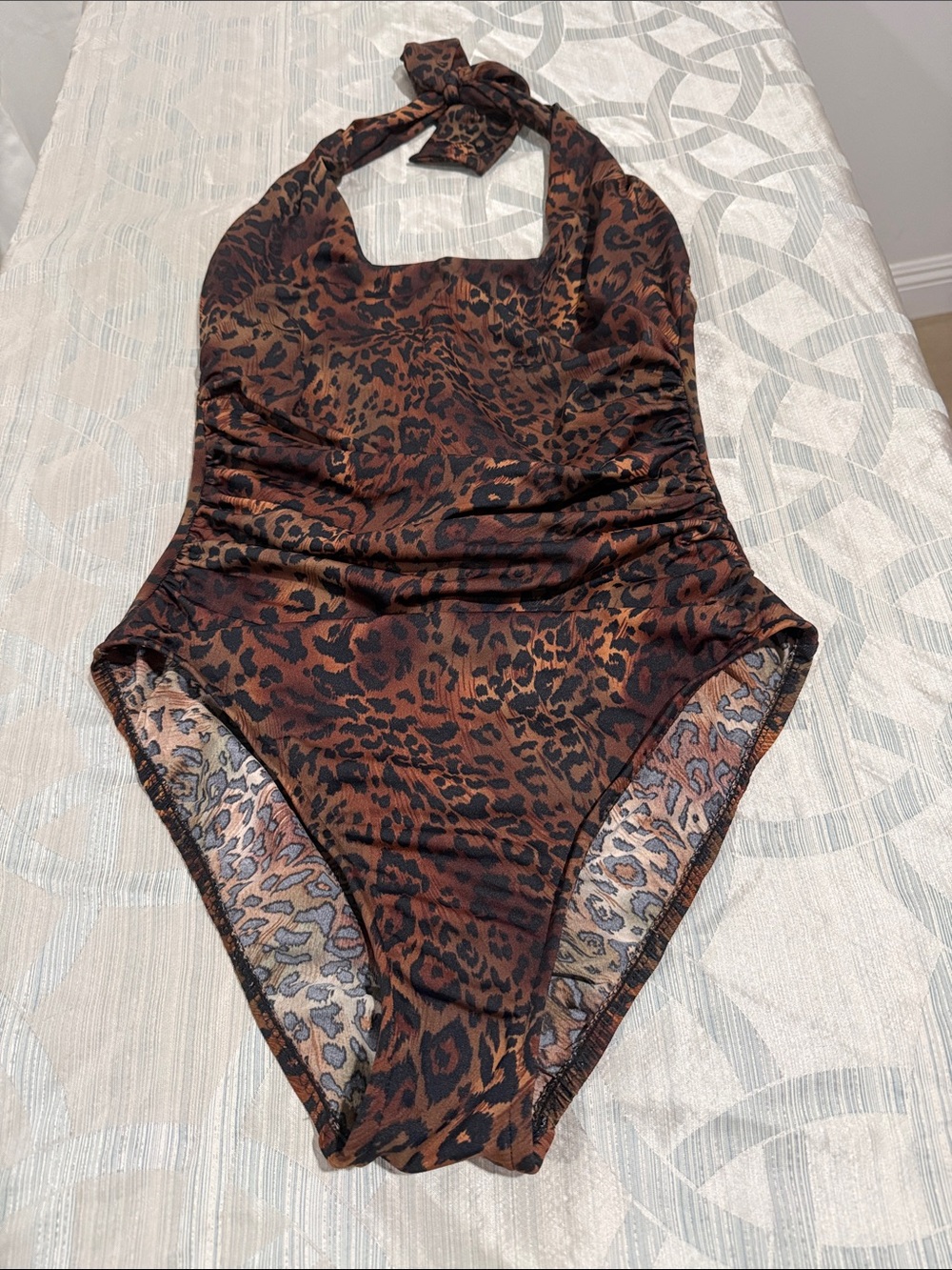 Miraclesuit leopard one piece swimsuit